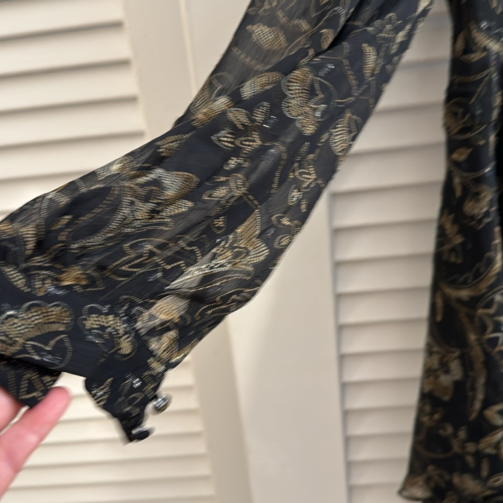 Torrid Layered Tie Front Wrap Hi-Low Tunic - Size 00 - Picture 3 of 15